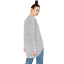 Zara OVERSIZED SHIRT White Navy