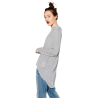 Zara OVERSIZED SHIRT White Navy