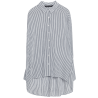 Zara OVERSIZED SHIRT White Navy