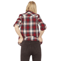Zara V-NECK CHECK SHIRT