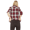 Zara V-NECK CHECK SHIRT