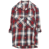 Zara V-NECK CHECK SHIRT