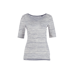 Sleeve Deep V Neck Tee