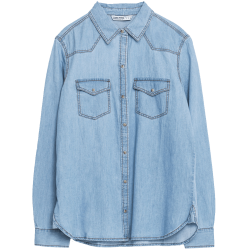 Zara BASIC DENIM SHIRT