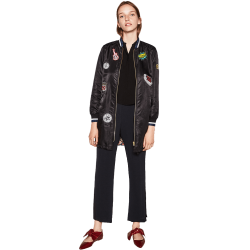 Zara BOMBER JACKET WITH PATCHES